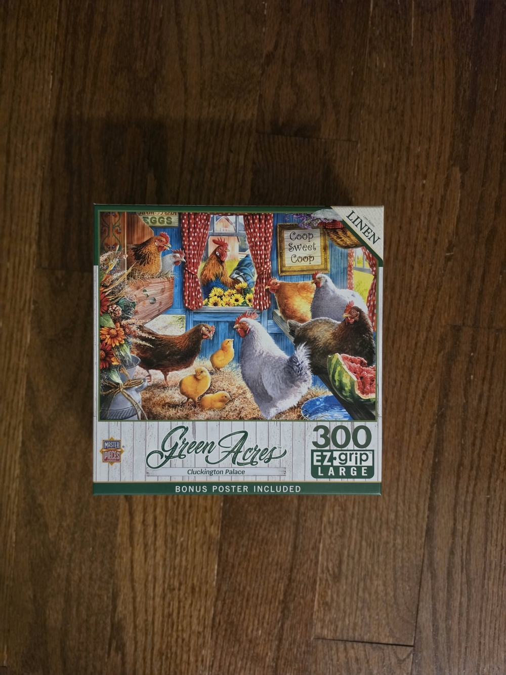 Chickington Palace 300-Piece EZ-Grip Puzzle - Linen Puzzle
